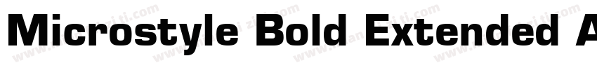 Microstyle Bold Extended ATT字体转换